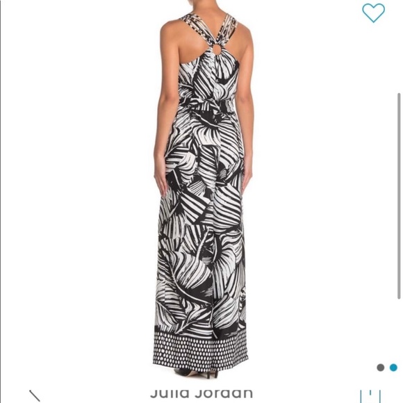 Julia Jordan Palm Print Jumpsuit - Picture 2 of 9